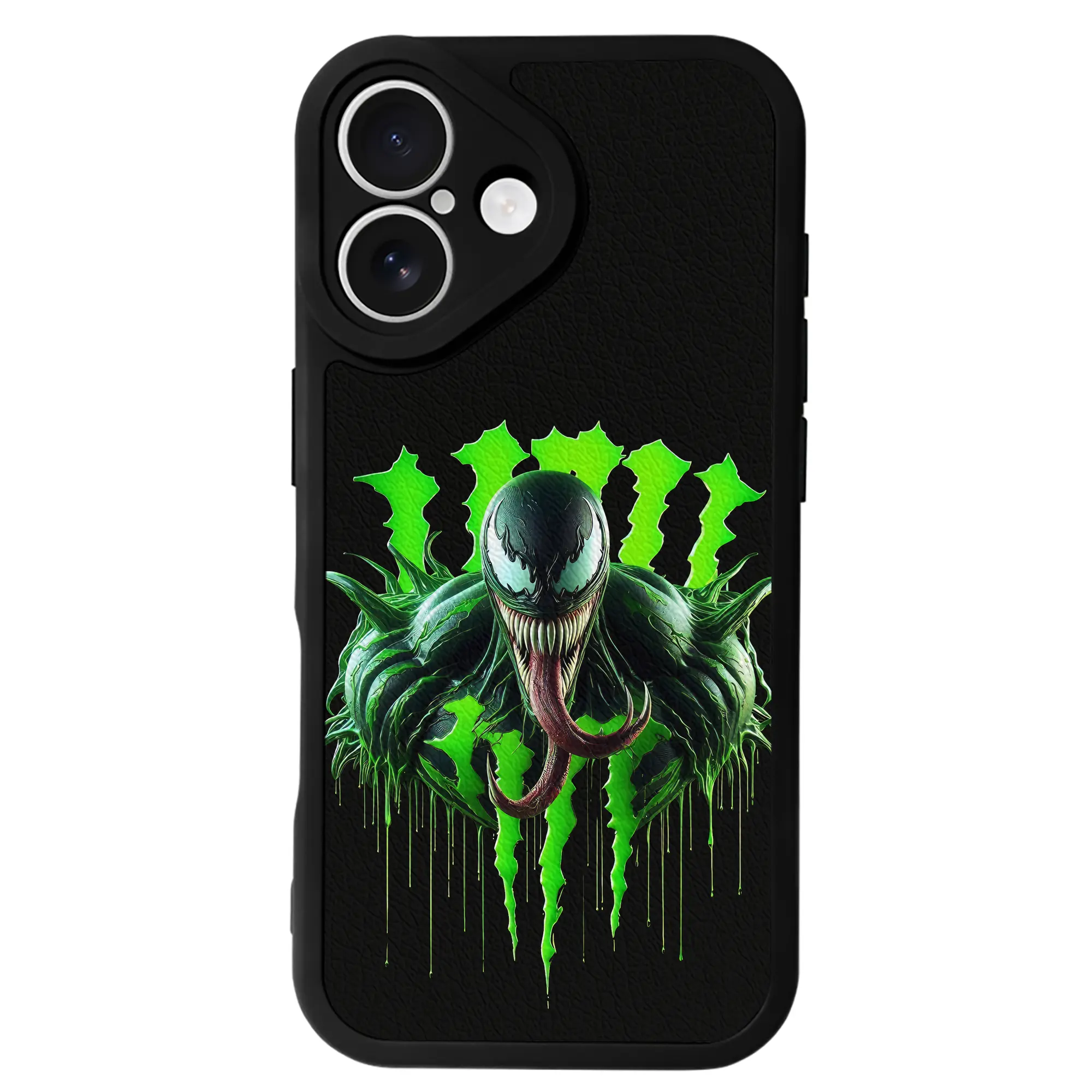 アベンジャーズ (Avenjāzu) グッズ スパイダーマン（Spider-Man） - IPhone 16シリーズ対応 ・ シリコンスマホケース ・ レザー調 ・ 高精度フィット ・ 耐衝撃 ・ ワイヤレス充電対応 ・ 精密カット